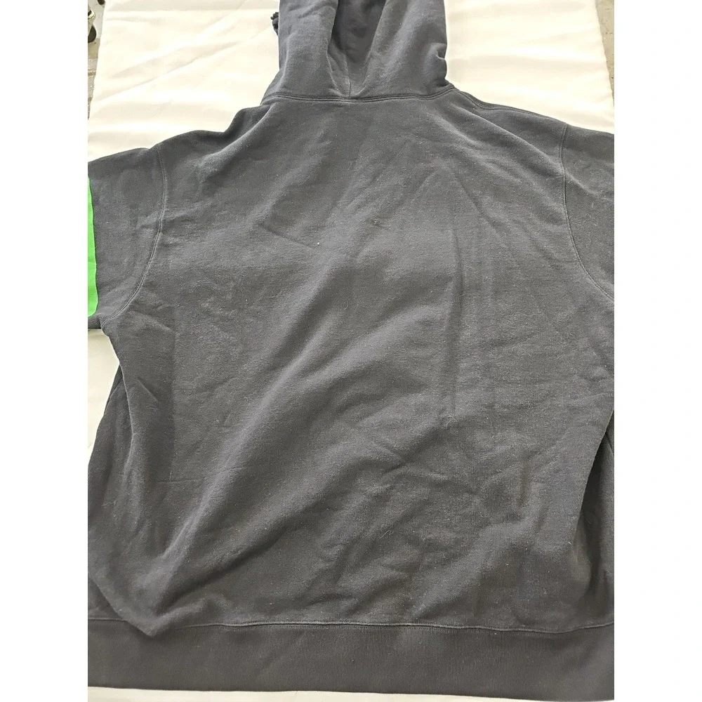 Gucci Men's Sweatshirt Interlocking GG Stripe Logo Hoodie Size XL Black